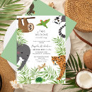Search for wild one baby shower invitations Watercolor greenery