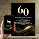 Search for stylish 60th birthday invitations Gold