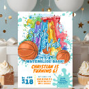 Search for basketball birthday invitations Boy birthday party