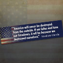 Search for destroyed bumper stickers Abraham