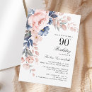 Search for elegant 90th birthday invitations Pink