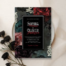 Search for gothic wedding invitations Black and white