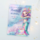 Search for gold mermaid birthday invitations Octopus