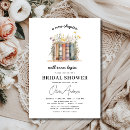 Search for book bridal shower invitations Elegant modern minimalist