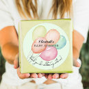 Search for green watercolor stickers Baby shower