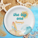 Search for beach waves paper plates The big one