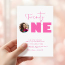 Search for girly 21st birthday invitations Twenty one