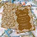 Search for brown white invitations Botanical