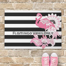 Search for pink flamingo doormats Tropical
