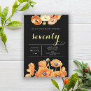 Search for 70th for her birthday invitations Script