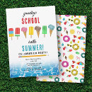 Search for end of school pool party invitations Beach
