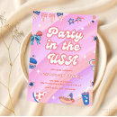 Search for all american party invitations July