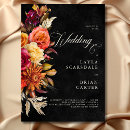 Search for burgundy black and gold wedding invitations Botanical