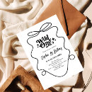 Search for black white 1st birthday invitations Wild one birthday