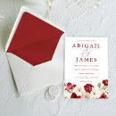 Search for ruby red wedding invitations Elegant