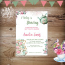 Search for a is brewing baby shower invitations Pink