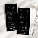 Search for service lists price lists Customer