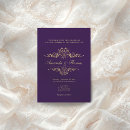 Search for ornamental wedding invitations Purple