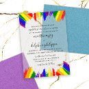 Search for flag wedding invitations Rainbow