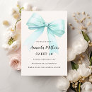 Search for teal sweet 16 invitations Bow