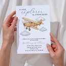 Search for explorer baby shower invitations Blue