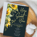 Search for sunflower housewarming party invitations Home sweet home