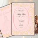 Search for pink gold quinceanera invitations Girly