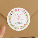 Search for garden baby shower stickers Wildflower