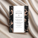 Search for marble and rose gold wedding invitations For her