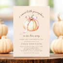 Search for pink pumpkin invitations Mother to be