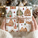 Search for christmas gingerbread wrapping paper Pink