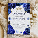 Search for royal blue gold quinceanera invitations Butterflies