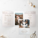 Search for trifold wedding programs Order of service