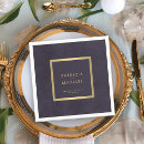 Search for purple and gold napkins Typography