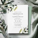Search for olive branch wedding invitations Greenery
