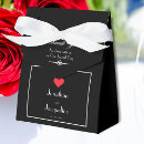 Search for black ribbon favour boxes Black and white