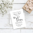 Search for mr and mrs wedding invitations Calligraphy