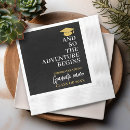 Search for the adventure begins napkins Graduation