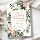 Search for hibiscus flower bridal shower invitations Botanical