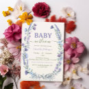 Search for in bloom baby boy shower invitations Watercolor