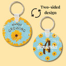 Search for sunflower rounded key rings Country
