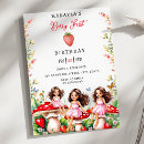 Search for strawberry shortcake birthday invitations Summer birthday party