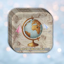 Search for adventure awaits paper plates Around the world