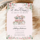Search for a new chapter baby shower invitations Pink bow