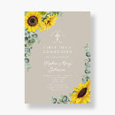 Search for sunflower first communion invitations Floral