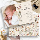 Search for boho floral christening invitations Gender neutral