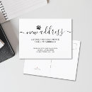 Search for dog moving announcement cards We have moved