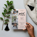 Search for then and now graduation invitations Modern