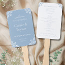 Search for dusty blue wedding programs Calligraphy script
