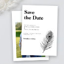Search for white peacock invitations Black and white